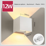 LED Wall Light Home Decorative Lamp Veranda Outdoors Porch Interior Lamps Bedroom Lustre Lighting Fixtures Exterior Wall Lights