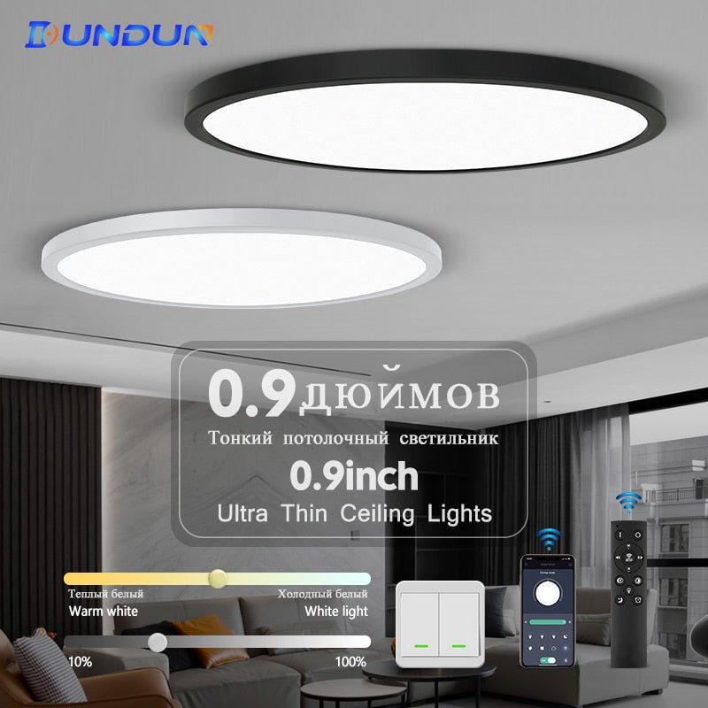 Ultrathin 0.9inch Brightness Dimmable LED Ceiling Lamp for bedroom Living Room kitchen Lamps Room Lights Led Ceiling Lighting