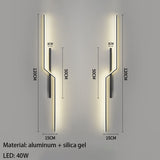 Minimalist LED Wall Lights Living Room Bedroom Lamp Art Decors Aluminum Line Novelty Sconce Drop Shipping