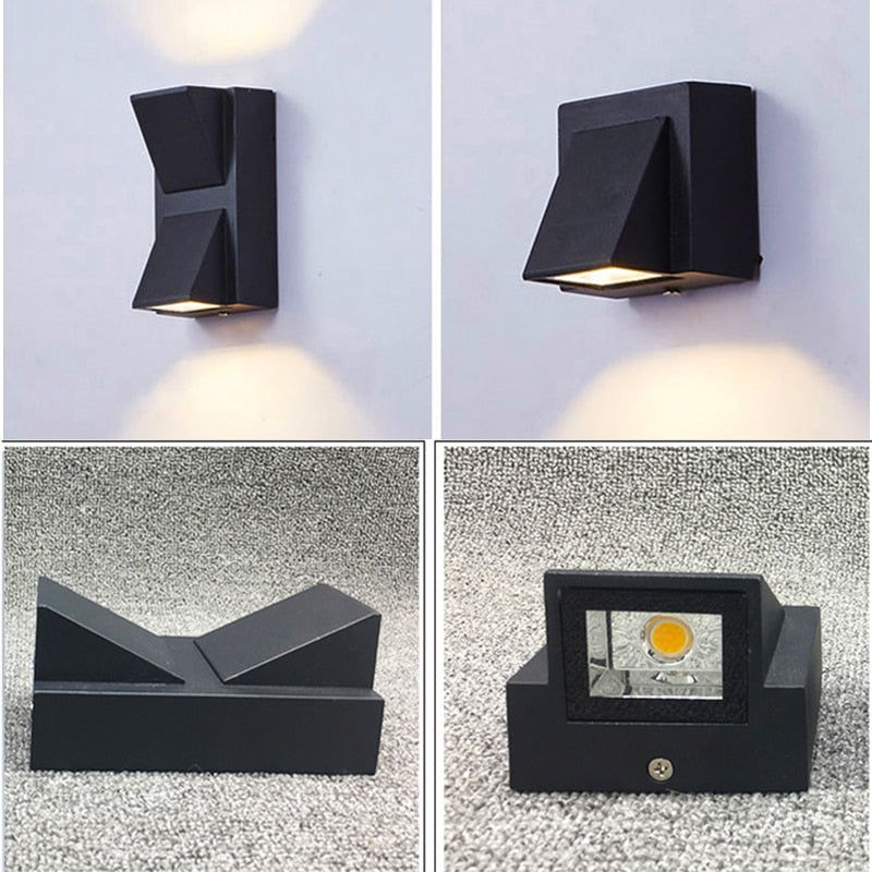 5W 10W Modern Simple Creative Outdoor Waterproof Wall Lamp LED Courtyard Lamps Gate Lamp Terrace Balcony Garden Wall Light