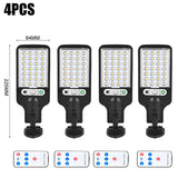 4PCS 2000LM Solar Led Light Outdoor Wall Lamp IP65 Waterproof With Motion Sensor for Home Patio Path Yard Pool Garden Lighting