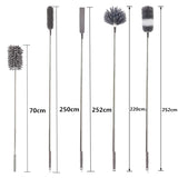 2023 Telescopic Cleaning Duster Brush Extended Long Crevice Spider Web Microfiber Brushes Bendable Household Dust Clean Remover