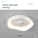 Invisible Bladeless Ceiling Fan Lamp With Light Remote Control Without Blades DC LED Circulator Decoration Bedroom Living Room