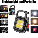 Multifunctional Mini Glare COB Keychain Light USB Charging Emergency Lamps Strong Magnetic Repair Work Outdoor Camping Light