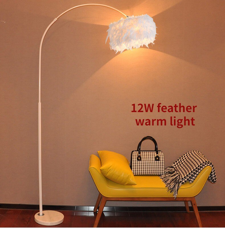 RSSER New Modern Nordic Big Sale Simple LED Floor Lamp Black White Standing Light Corner Apartment Lamp For Bedroom Decoration