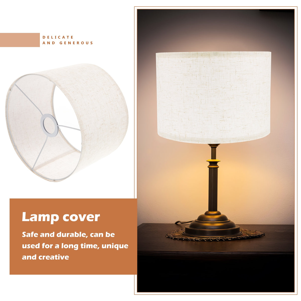 Shade Lamp Light Lampshade Cloth Shades Fabric Ceiling Shell Bell Floor Wall Deskpendant Chandelier Clip Drum Table Bedside