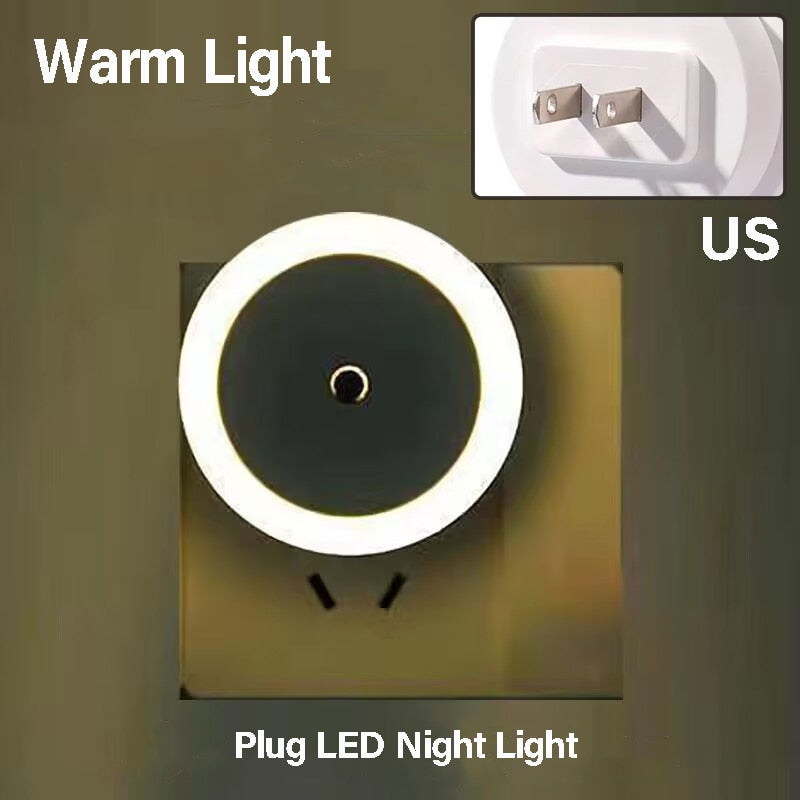 LED Motion Sensor Night Light Rechargeable Night Lamp Wireless Kitchen Bedroom Closet Light Wall-Mounted Body Induction Lamp