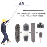 2023 Telescopic Cleaning Duster Brush Extended Long Crevice Spider Web Microfiber Brushes Bendable Household Dust Clean Remover