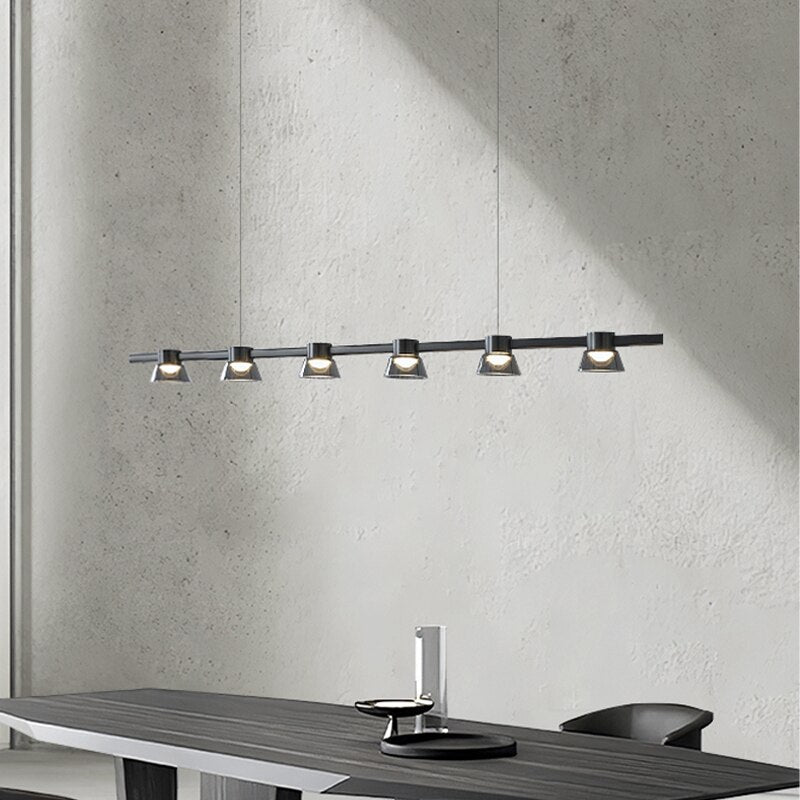 Modern Dinning Room Chandelier Lights Nordic Glass Novelty Decor Chandelier Lighting For Kitchen LED Long Hanging Light Fixture