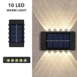 LED Solar Wall Lamp Outdoor Wall Light Ip65 Waterproof Garden Decoration Balcony Yard Street Decors Lamps Outside Sunlights