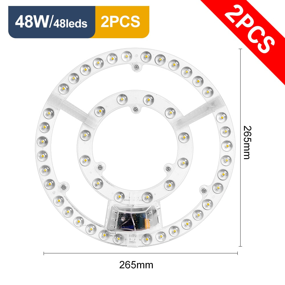 Led Panel Board Round Led Module Ceiling Lights Dimmable Panel 220V replacement Led For circle Lamp Ceiling Fan light magnet fix