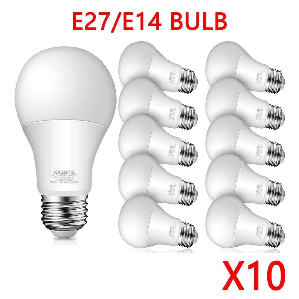 LED Bulb Lamps 3W 6W 9W 12W 15W 18W 20W 10pcs/lot E27 E14 Lampada LED Light Bulb AC 220V-240V Bombilla Spotlight Cold/Warm White