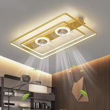 Nordic LED Ceiling Lights with Fan Remote Control for Bedroom Decor Ventilador Living Room Ceiling Fan Lighting