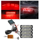 24 LED Strobe Light Wireless Car Emergency Flashing Light Car LED 12V Trailer Truck Strobos Police Warning Light Auto Diode Lamp