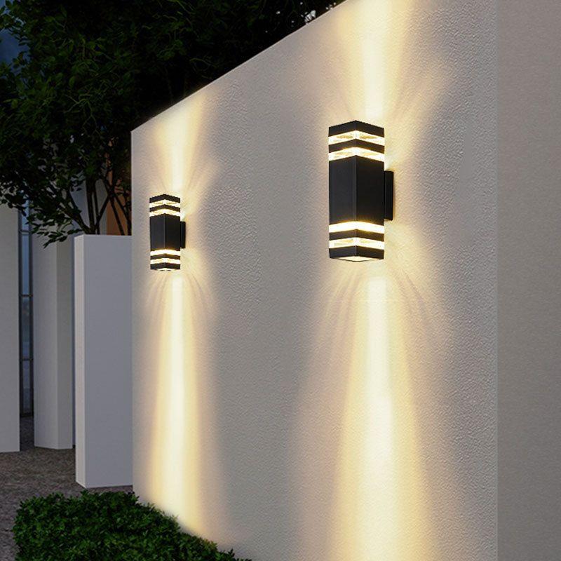 E27 Lights Lighting Outdoor Wall Light Waterproof Up Down Aluminum Garden Light Wall Lamp Corridor Lighting EU US