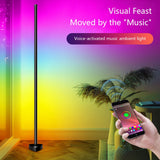 Living Room Dimmable Corner Floor Lamp 141cm Stand Bluetooth RGB LED Mood Light for Bedroom Nordic Home Decor Interior lighting