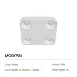 Surface Mounted Square LED Downlight Ultra-thin LED Ceiling Lamp COB 12W 25W Ceiling Spotlight For Indoor Decor Lighting