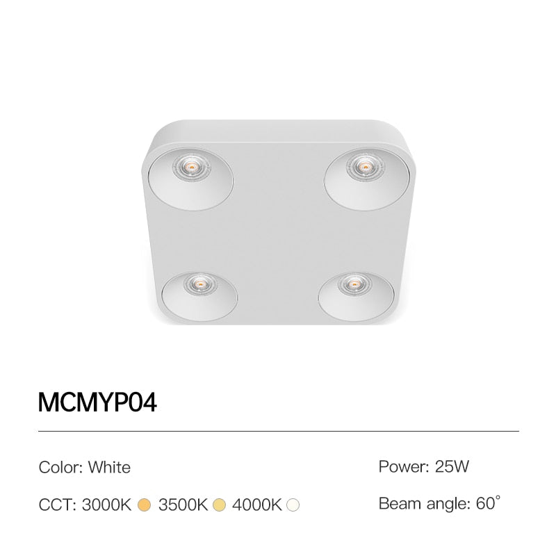 Surface Mounted Square LED Downlight Ultra-thin LED Ceiling Lamp COB 12W 25W Ceiling Spotlight For Indoor Decor Lighting