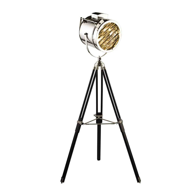Nordic Retro Tripod Led Floor Lamp Silver Golden Industrial Studio Pendant Light Cafe Living Room Bedroom Decor Standing Light
