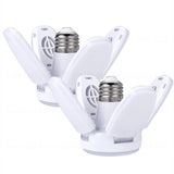 NEW E27 LED Bulb Fan Blade Timing Lamp AC85-265V 28W Foldable Led Light Bulb Lampada Night Light For Home Ceiling Light Lighting