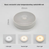 2 Modes Motion Sensor Night Light LED Switch Nightlights USB Chargeable Lights Warm White Wall Lamp for Stairs Closet Cabinet