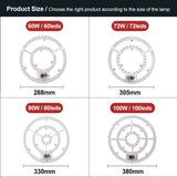 Led Ceiling Light Replacement Led Light Panel Dimmable Round Led Module Board 220V For Ceiling Lamp Fan Lights 60W 72W 80W 100W