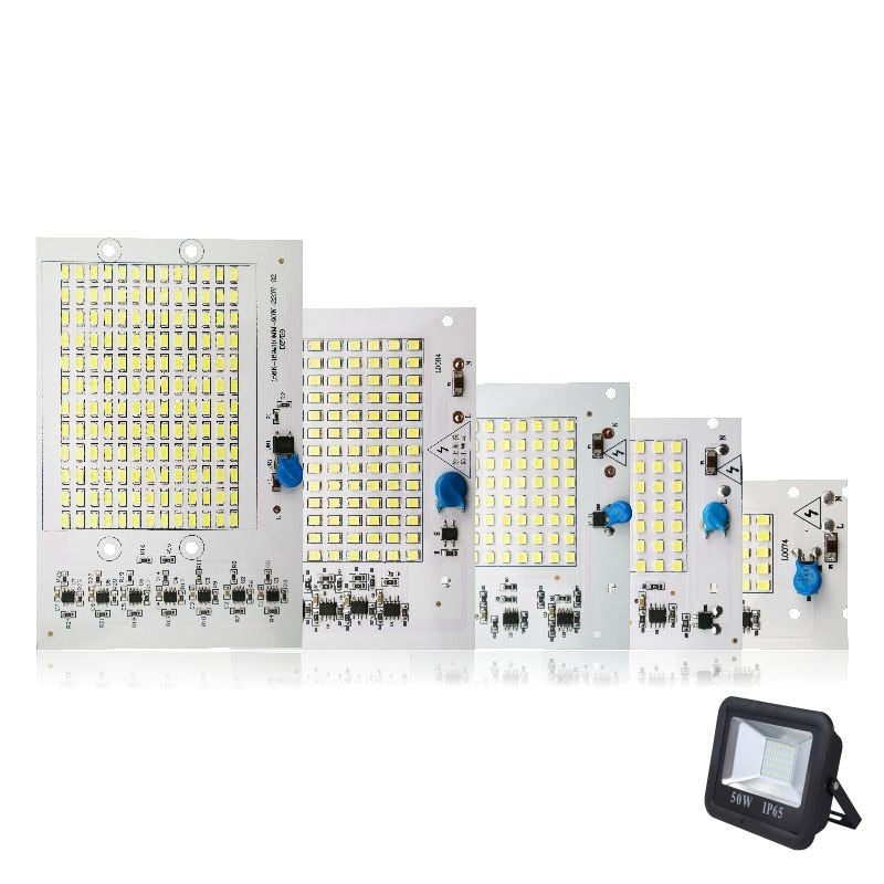 LED Lamp Chips 220V SMD Bulb 2835 Smart IC Led Light Input 10W 20W 30W 50W 100W For Outdoor Flood Light