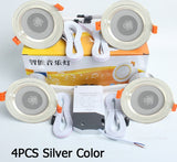 LED Smart Music Lamp Intelligent Background Music Light Ceiling Speakers With Adjusted Lights Smart Bluetooth Downlight Speaker