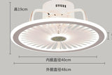 110V / 220V Nordic light with fan Ceiling Fan Lamp Invisible Restaurant Living Room Fan Home Decors chandelier fan ceiling