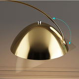 Marble Base LED Floor Lamp Gold Black Metal Living Room Bedside Floor Light Minimalist Modern Style