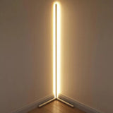 Modern LED Corner RGBW Floor Lamp Simple LED Rod Floor Lamps for Living Room Bedroom Atmosphere Standing Indoor Light Fixtures