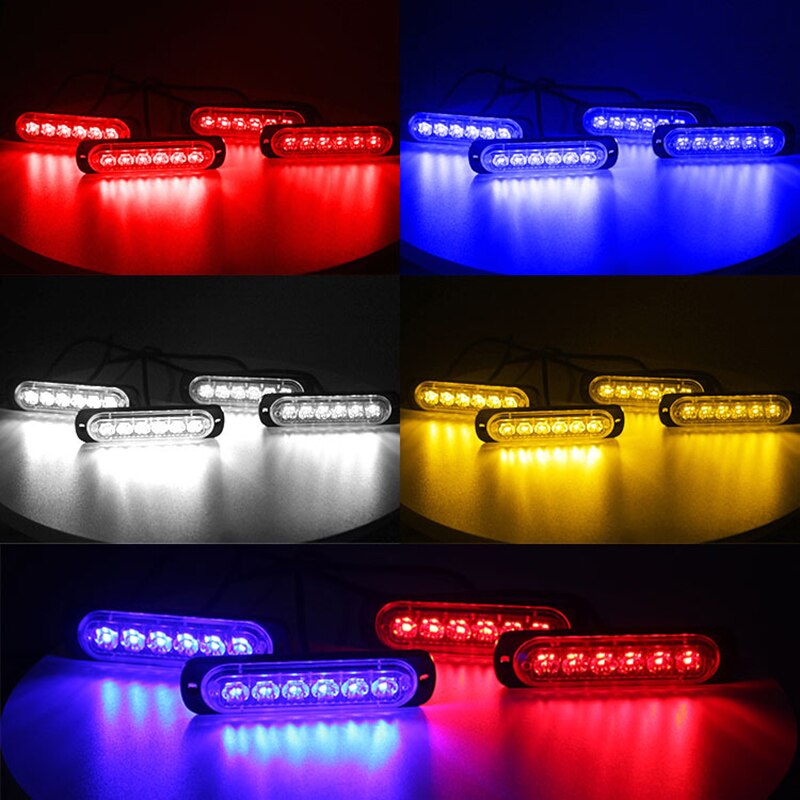 24 LED Strobe Light Wireless Car Emergency Flashing Light Car LED 12V Trailer Truck Strobos Police Warning Light Auto Diode Lamp