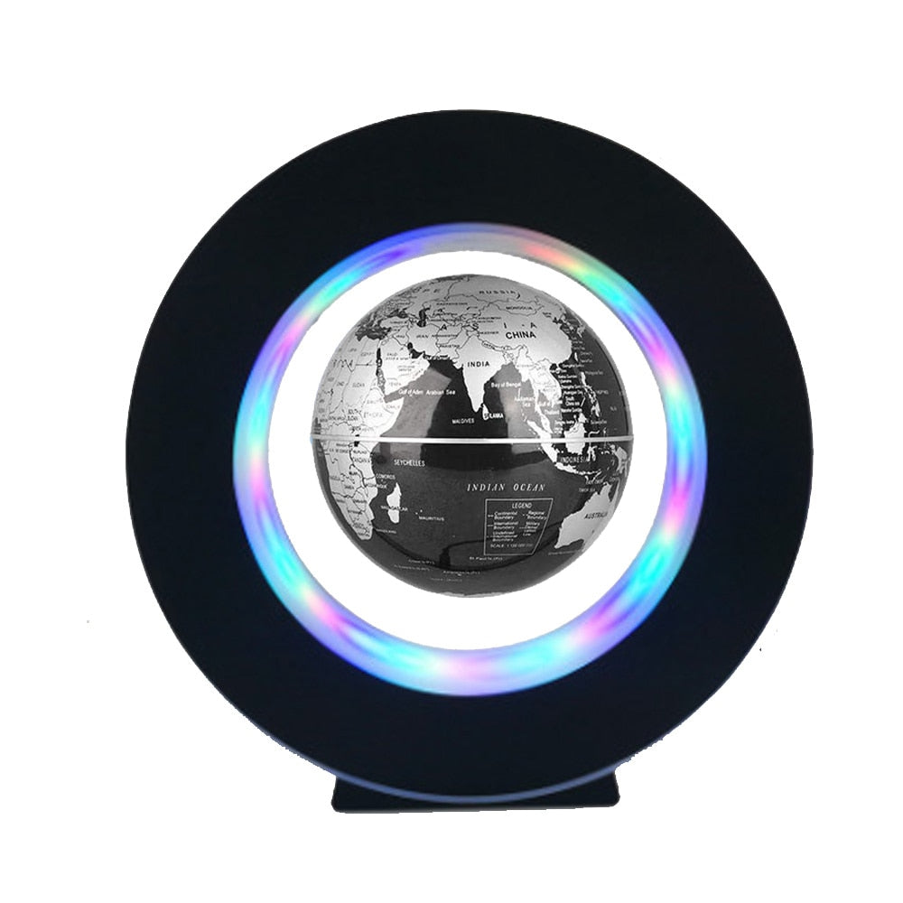 Levitating Lamp Magnetic Levitation Globe LED World Map Rotating Globe Lights Bedside Lights Home Novelty Floating Lamp Gifts