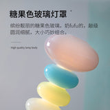 Candy String Rainbow LED Floor Lamp Nordic Novelty Glass Floor Light For Children Living Room Bedroom Vertical Lighting Fixtures