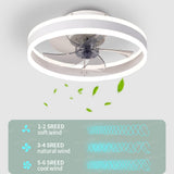 IRALAN Ceiiling Fans with Remote Control Chandeliers Fan with Led Lights Black Lighting Ceiling Lamp Home Decor 3 Color Dimmable