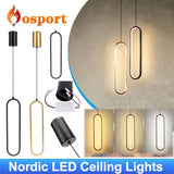 Nordic Chandelier Lights LED Ceiling Lights Warm White Hanging Lamp for Bedroom Bedside Dining Room Pendant Lamp Decoration