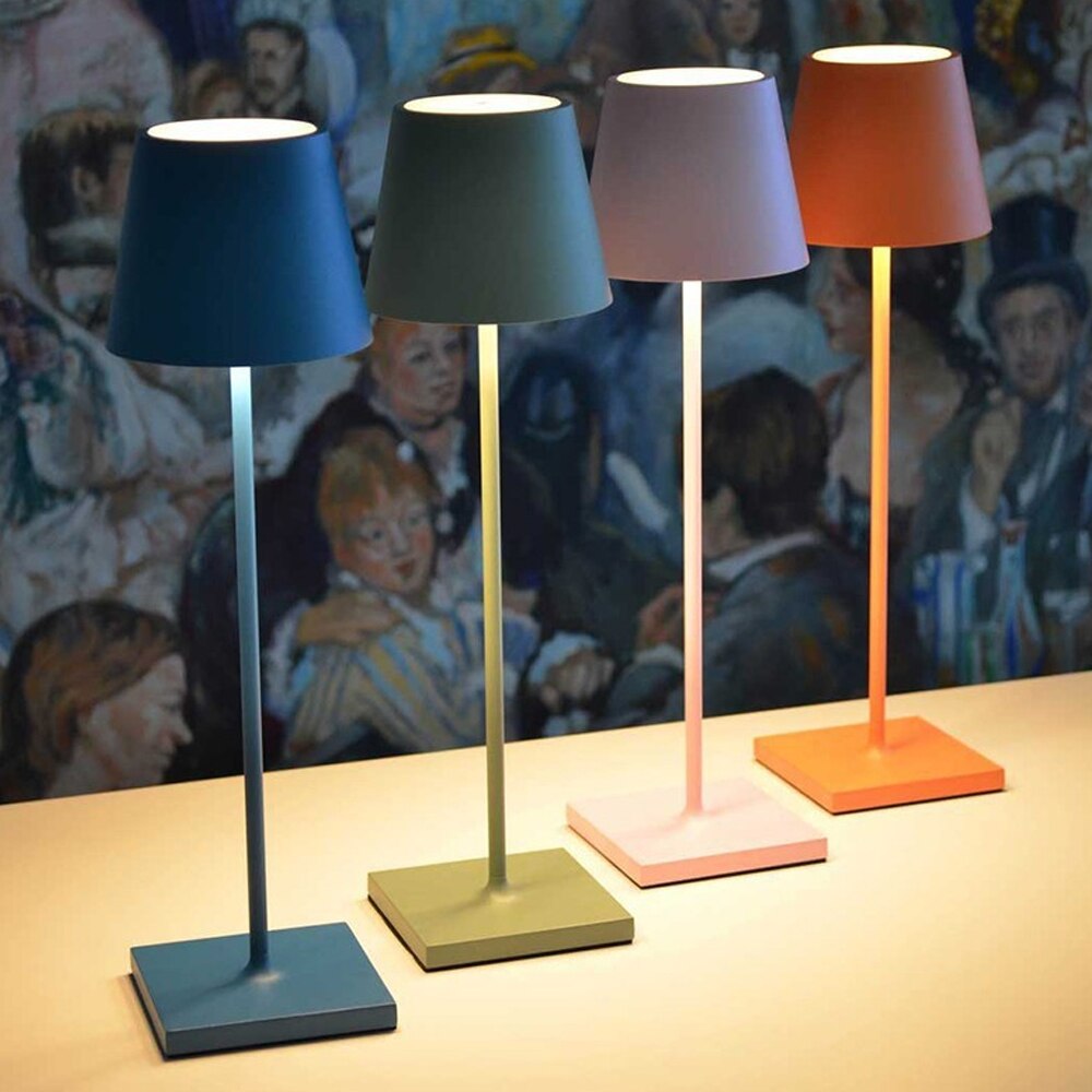 Cafe Dining Room Creative Table Lamp Adjustable Battery Rechargeable Led  Night Lamp Free Shipping for Bedroom Bar Hotel Floor