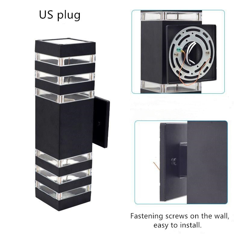 E27 Lights Lighting Outdoor Wall Light Waterproof Up Down Aluminum Garden Light Wall Lamp Corridor Lighting EU US