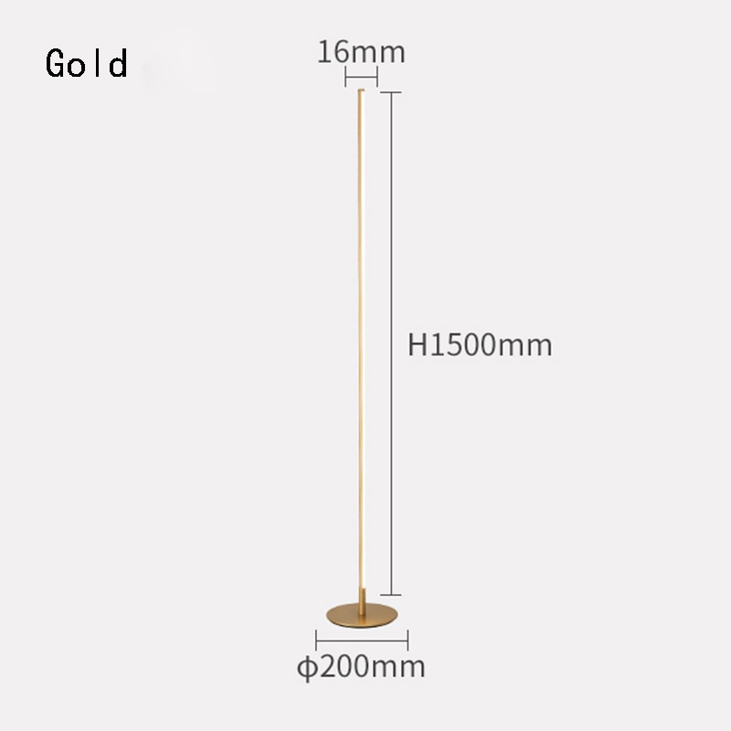 Modern Floor Lamp Minimalist Led Standing Lamp Nordic Gold Floor Lamps for Living Room Bedroom Lamp Study Street Lamp Lambader