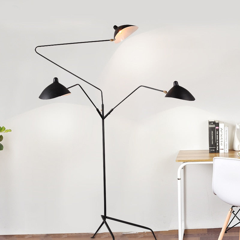 Modern Vintage Iron Floor Lamp Line Floor Lamp with Living Room Simplicity Decoration Floor Lamp for Coffee Shop Standing Lamp