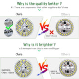 LED Chip 5W 7W 9W 12W No Need Driver AC 220V-240V SMD 2835 Cold Warm White Round Lamp Beads for Bulb Downlight Spotlight