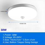 Motion Sensor Light Ceiling Lamps Modern Smart Home Indoor Aisle LED Hanging Induction Lighting LivingRoom Ceil Luminaire Lamp