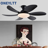 Strong wind household living room fan light bedroom dining room simple ceiling fan light variable frequency silent fan light