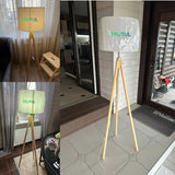 Scandinavian Solid Wood Floor Lamp Living Room Sofa Standing Lamps Creative Tripod Bedroom Vertical Table Lights Home Deco