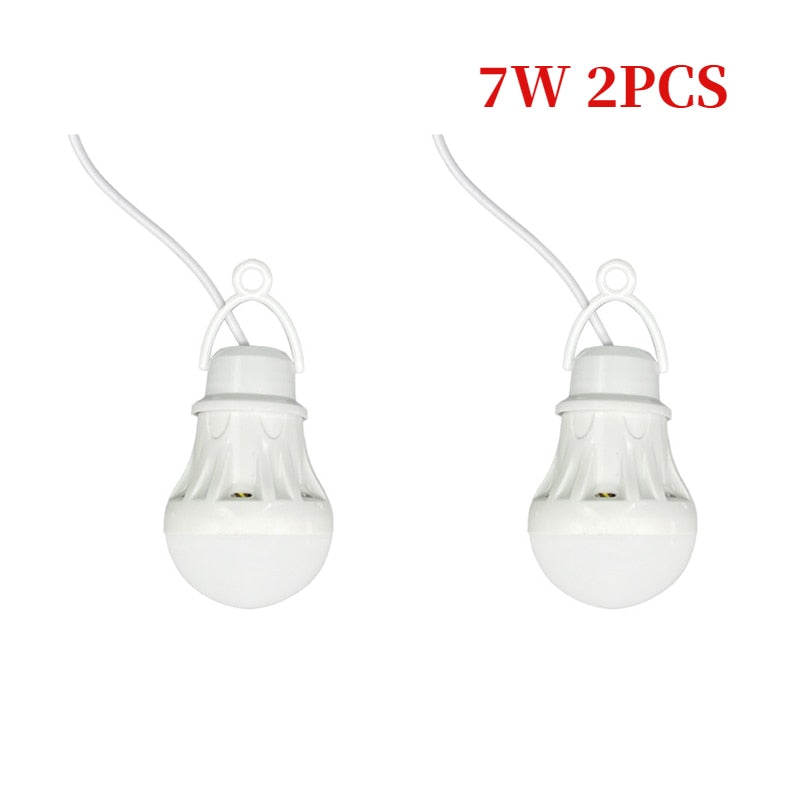 LED Lantern Portable Camping Lamp Mini Bulb 5V USB Power Book Light Reading Student Study Table Lamp Super Birght for Outdoor