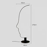 New Modern Fashion Creative Design Human Face Decor Led Floor Lamp Home Bedroom Living Room Indoor Lighting Bedside Lamp Light