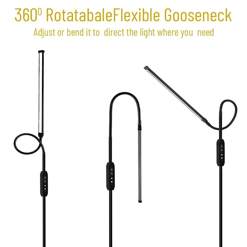 LED Floor Lamp for living room Indoor lighting stand Adjustable Gooseneck Dimmer Reading Light Standing Lamps Living room