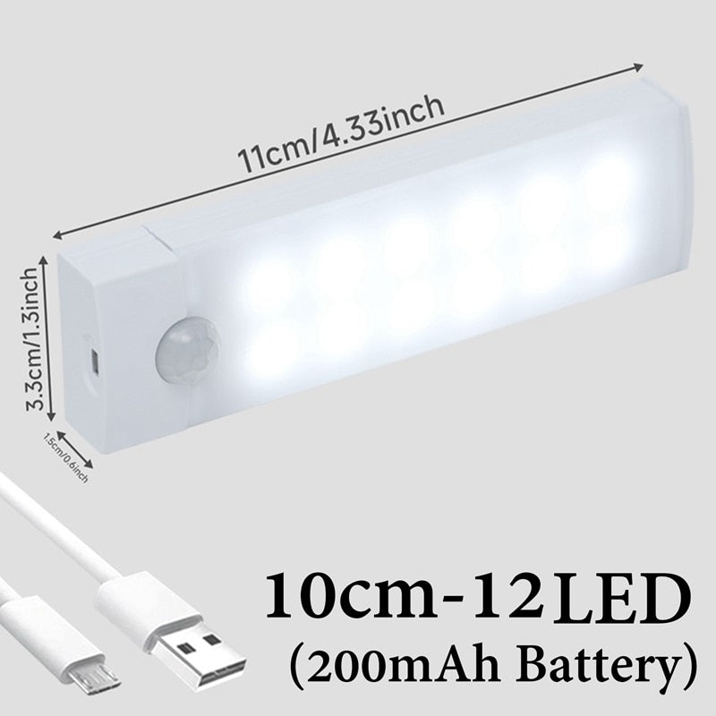 Motion Sensor Wireless LED Night Lights Bedroom Decor Light Detector Wall Emergency Lamp Staircase Closet Room Aisle Lighting