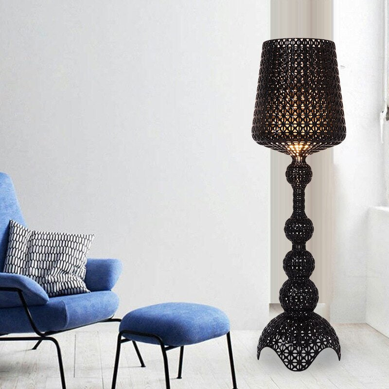 Kartell Kabuki Hollow Floor Lamp Modern Luxury LED Standing Light for Living Room Bedroom Home Decor Acrylic Corner Lighting