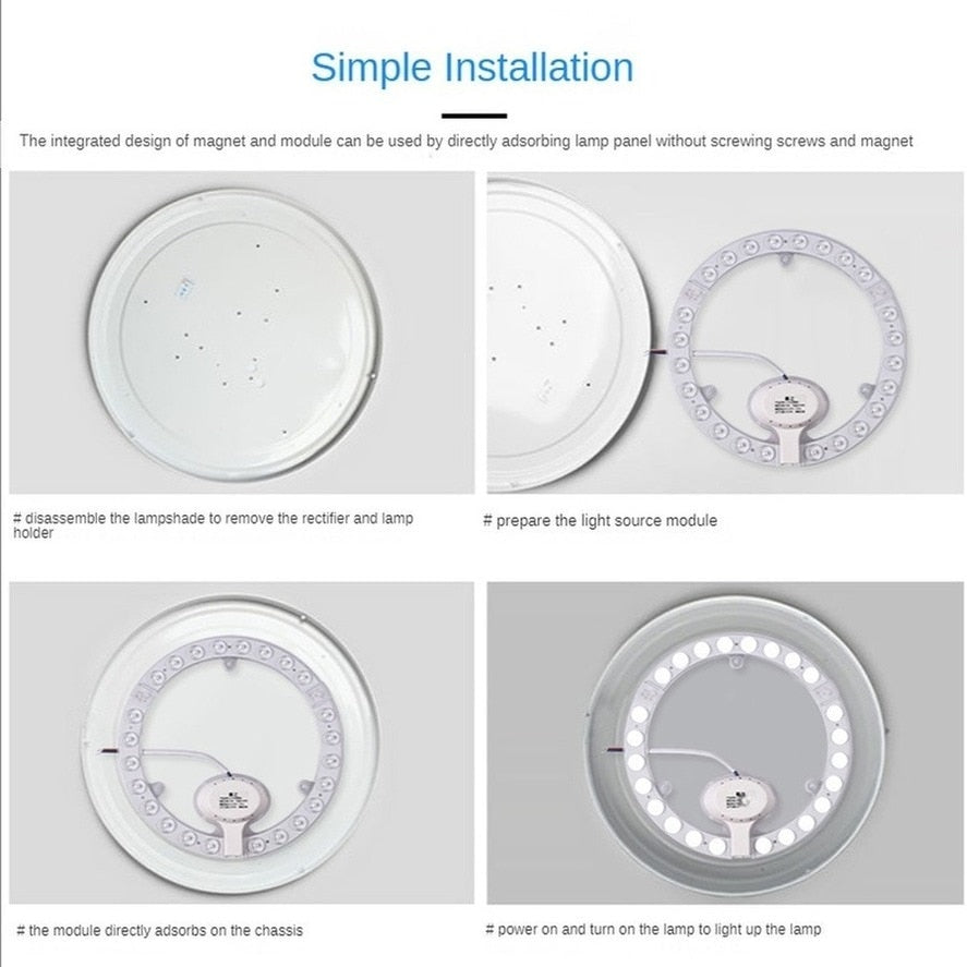 Led Panel Circl LED Ring PANEL Circle Light 36W 24W 18W 12W Cold white AC220V-240V Rou ...